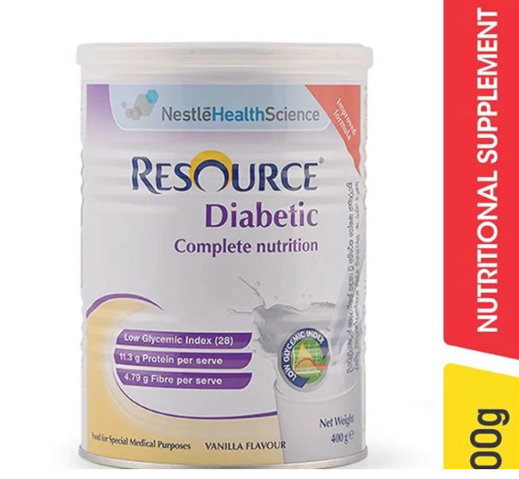 NESTLÉ HEALTH SCIENCE RESOURCE DIABETIC – COMPLETE NUTRITION – VANILLA 400G