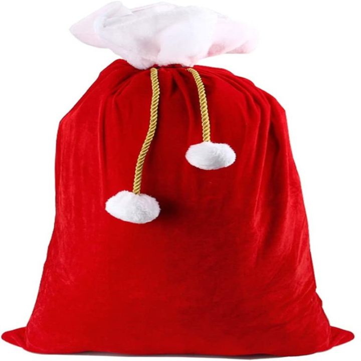 Christmas%20Large%20Santa%20Claus%20Bags%20with%20Drawstring%20Cord%20Velvet%20Santa's%20Present%20Sack%20Bags%20for%20Xmas%20Present%20Toys%20Xmas%20Decoration%201PC%20-%20Image%202