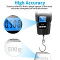 Blue Digital Scale Hanging Fishing Hook Type - Multi-Purpose Scale for Luggage and Fishing. 