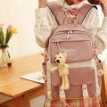IELGY small fresh contrast color schoolgirl backpack. 