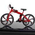 model bike Mini 1:8 Model Alloy Bicycle Toy Diecast Metal Finger Mountain Bike Racing Bend Road Simulation Collection Toys for Kids GiftParty Tableware. 