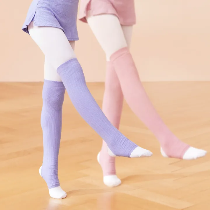 Girls%20Ballet%20Leg%20Warmers%20Long%20Leg%20Warmer%20Dance%20Sports%20Socks%20Kids%20Knitted%20Stirrup%20Leg%20Warmers%20for%20Yoga%20Ballet%20Dance%20-%20Image%202
