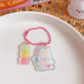 New Style Girl Heart Transparent Acrylic Pendant Ins Decorative Accessories Student Cute Keychain. 