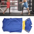Kids Boxing Training Uniform Good Workmanship Cotton Blending Perfect Children Sanda Suit Comfortable Elastic Waist for Sports. 