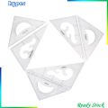 Pack of 2 Triangular Ruler Set, 30/60 and 45/90 Triangles, Set Squares, Geometry Ruler Precise Imperial Graduation Drafting Drawing Measuring Rulers. 