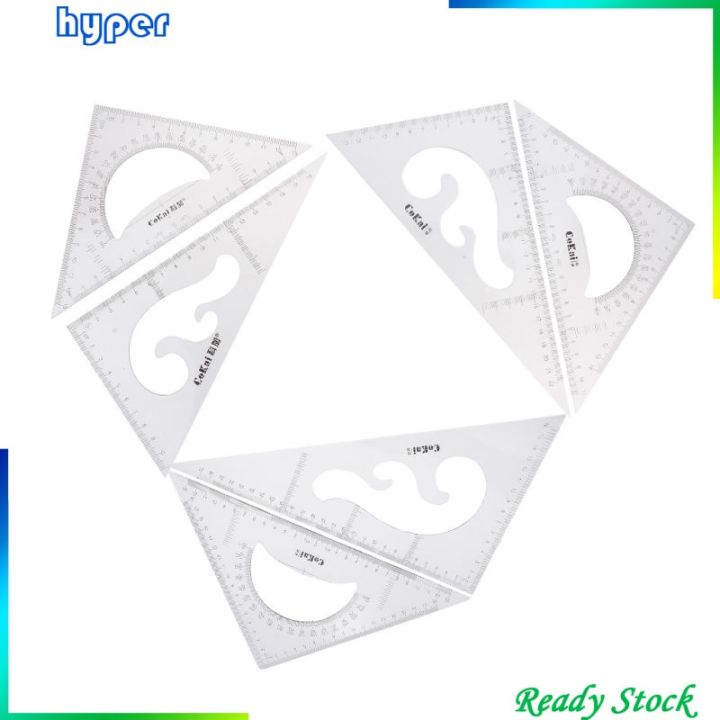 Pack%20of%202%20Triangular%20Ruler%20Set,%2030/60%20and%2045/90%20Triangles,%20Set%20Squares,%20Geometry%20Ruler%20Precise%20Imperial%20Graduation%20Drafting%20Drawing%20Measuring%20Rulers%20-%20Image%206