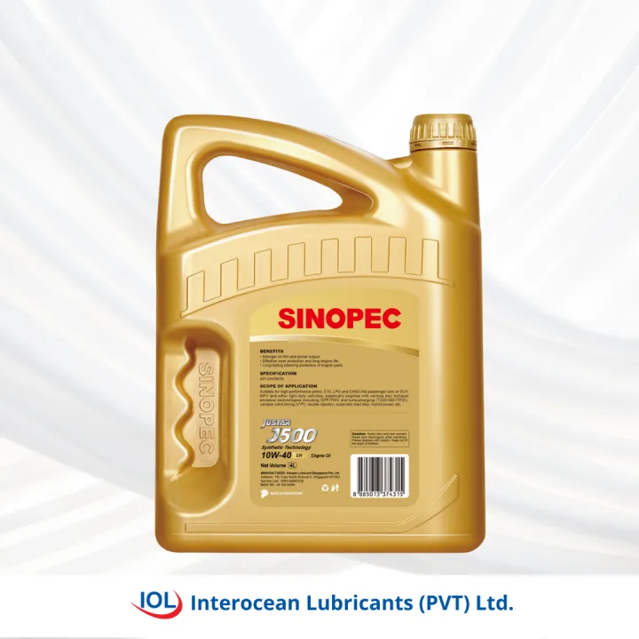 SINOPEC%20JUSTAR%20J500%20SN%2010W-40%20Petrol%20Engine%20Oil%20-%20Image%202