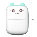 Small Portable Wireless Thermal Photo Printer Pocket Student Mini Bluetooth printer portable Label Printer cat printer WITH 2 PAPER ROLLS. 