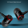 High Quality Extra BASS Earphones 3.5mm Connector with Mic - Super Quality Stereo Headset with 3.5mm jack - Stereo Handsfree / Handsfree Extra Bass Headphone Handsfree With Microphone Headphones Wired Earphones - KOKU. 
