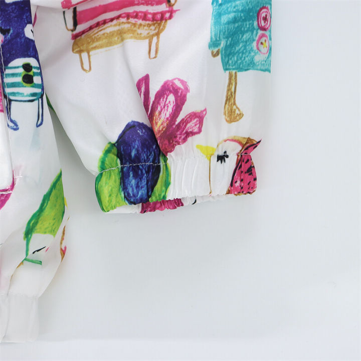 Children's%20jacket%20Spring%20and%20Autumn%20baby%20jacket%20Cartoon%20printed%20jacket%20Girls'%20cardigan%20windproof%20top%20-%20Image%207