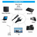 NEW EU Extension Cord Cable to C7 Power Supply Cord IEC Figure 8 Power Cord For Samsung LG Sony TV Samsung Monitor Power Supply PS2. 