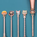5PSC Demon Slayer Kimetsu no Yaiba Hashibira Inosuke Kamado Tanjirou Cosplay Prop Cosmetic Brush Women Girls Makeup Brushes Tool. 