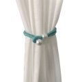 Buckle Clips Small Curtain Clip Pull-Out Tie With Strap Curtain Holders Adjust Length Freely Installation-free Rope Curtain Decor. 