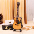 KOKKO Mini Full Angle Folk Guitar Wooden Musical Instrument Model. 
