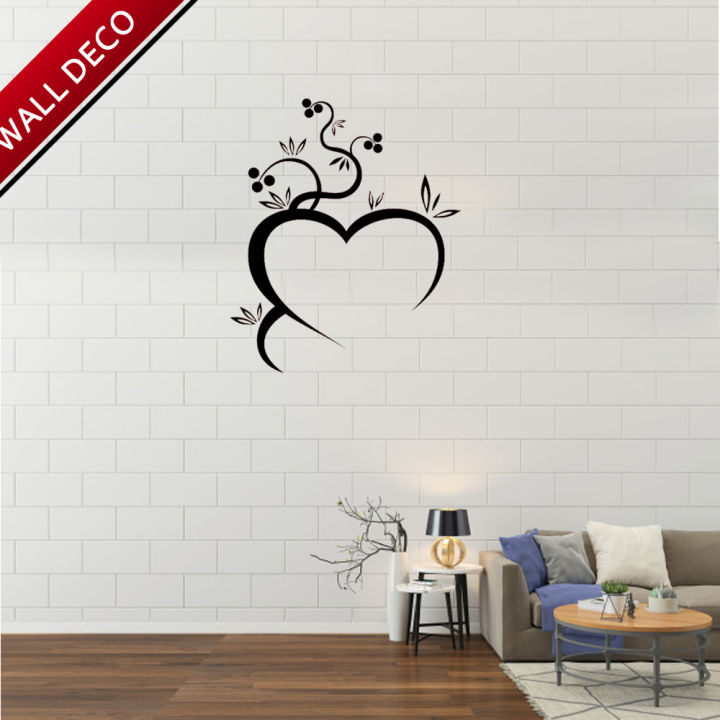 Black%20Heart%20Love%20nature%20wall%20decoration%20wall%20stickers%20for%20bedroom%20kids%20room%20birthday%20gift%20decoration%20wall%20deco%20wall%20sticker%20-%20Image%204