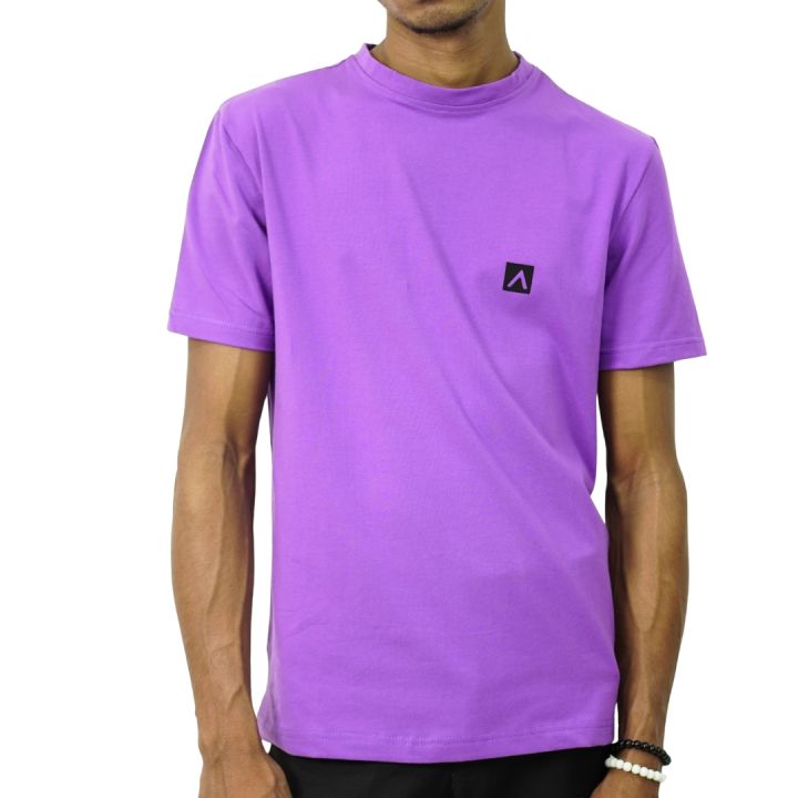Archer%20Men's%20Crew%20Neck%20Cotton%20T-Shirt%20-%20Purple%20-%20Image%204