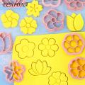 Flower Cookie Cutter 3d Flower Shape Cookie Cutters Set Diy Fondant Cake Mould Baking Pastry Bakeware Kitchen Supplies Fondant Cookie Cutter. 