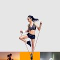 bellylady Adjustable Jump Rope Skipping Leather Rope with Bearing Comfortable Sponge Handles for Skipping Boxing Fitness. 