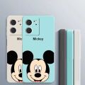 Xiaomi Redmi 13C 12C Luxury Cute Mickey Mouse Casing Matte Liquid Silicon Back TPU Soft Case Cover. 