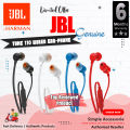JBL T110 Wired Earphone handfree Headset Branded for Music (Authentic JBL- Serial can be verified on JBL Official Site). 