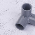 10Pcs PVC Elbow 3 Way Pipe Fittings PVC Garden Right Angle Tee Corner Joint Tent Feet Corner Center Connector. 