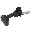 Mini Chainsaw, EU Plug 100 To 240V Lithium Battery Chain Saw Deep Quenching Process for Wood Cutting. 