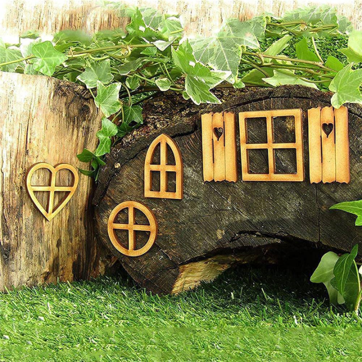 Wooden%20Fairy%20Garden%20Door,Miniature%20Garden%20Buildings%20,%20Garden%20Sculptures%20and%20Statues%20Easy%20to%20Use%20-%20Image%205