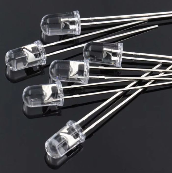 100pcs%205mm%20LED%20Red%20Green%20Blue%20Yellow%20Orange%20White%20Pink%20Warm%20White%20Clear%20Glass%20Light%20Emitting%20Diode%20-%20Image%203