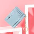Short purse card holder women mini slim coin wallet ultra thin dompet duit pendek keychain beg duit wanita kecil-lalisa. 