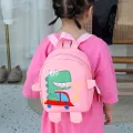 Lovely Dinosaur Kids Backpacks Cartoon Animals Kindergarten Student Schoolbag Adjustable Children Boys Girls Anti-lost Book Bags. 