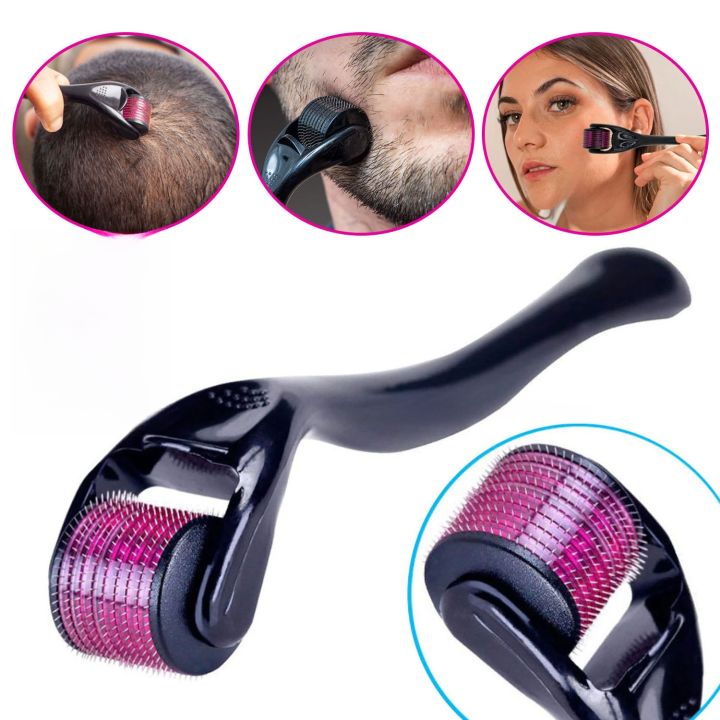 Hair Loss Treatment Derma Roller Titanium With 540 Needles For Scalp Stimulation Therapy