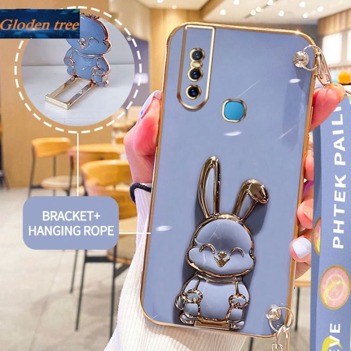 Vivo 1819 Vivo V15 Pouch Gloden Tree Fashion Soft Phone Case For