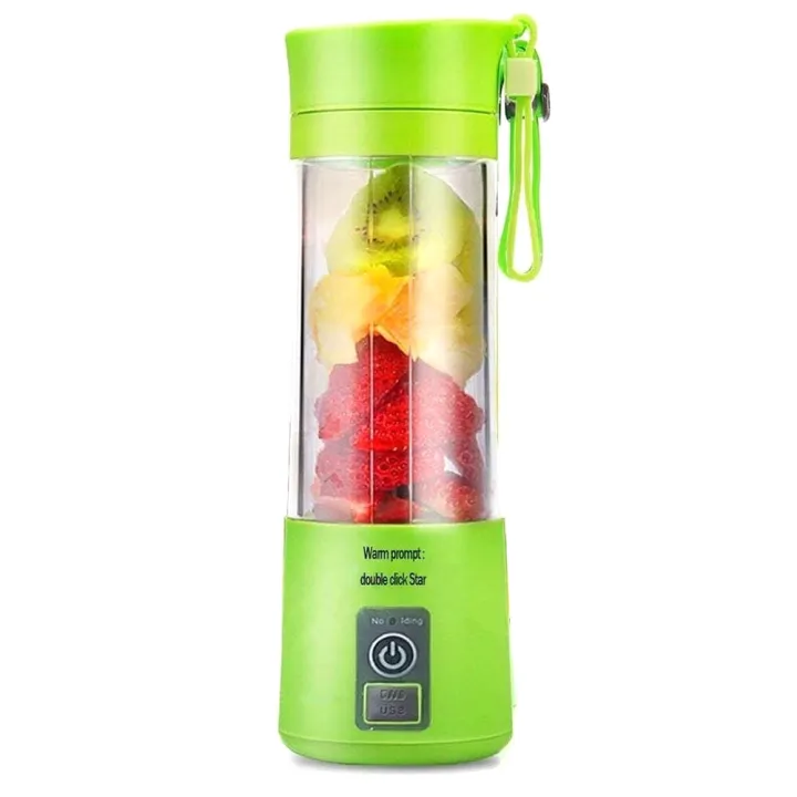 Travel-Ready Juice Blender,380ml USB Rechargeable Cup with Blades, Enhanced Motor, and 4400mAh Battery for On-the-Go Fruit Mixing