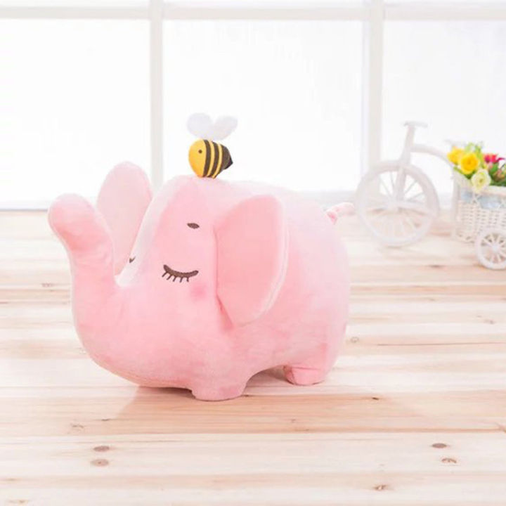 Cartoon Bee Elephant Doll Bamboo Charcoal Kids Baby Plush Toys Home Decoration