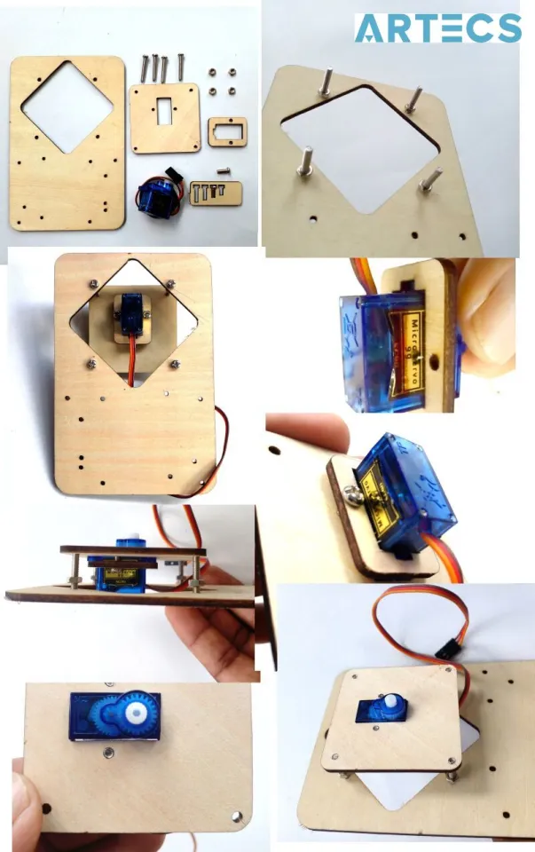 DIY meArm 4DOF Mini Industrial Arduino Robotic Arm (version