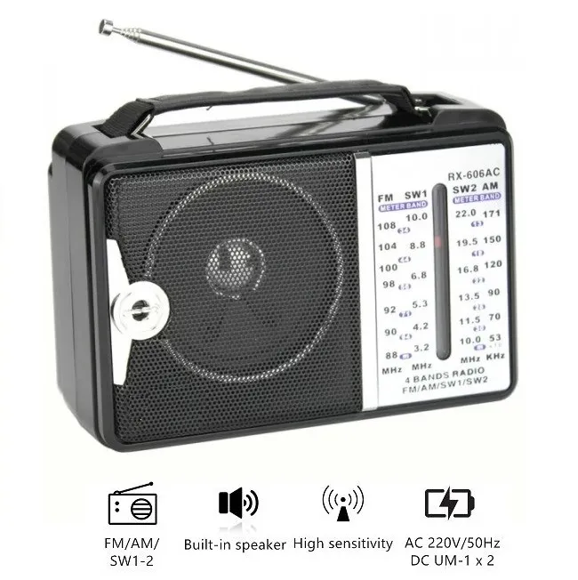 High Sensitivity Portable Four Band Radio Player