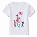 New Mom and Daughter Print T-shirt girls childern Fashion Summer Tops Kids clothes Short Sleeve Girls T shirt Tumblr Clothing. 