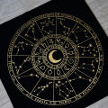 【New Arrivals】【New Arrivals】Constellation Altar Tarot Cloth Moon Phases Astrology Tarot Cards Divination Special Tablecloth Witchcraft Astrology Tapestry. 