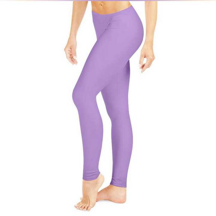 SASA Women Pure Cotton High Waist 4-Way Stretch Modern Fashion Legging 1 Pack Purple Color
