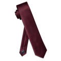 Burgundy Red Luxury Men's Pocket Square Clip Set Silk Exported Brand 6 Cm Necktie For Man Accessories S. 