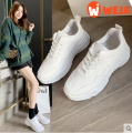 Korean fashion rubber shoes for women sale Ladies chunky sneakers Platform heels sports shoes. 