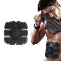 Six 6 Pack Abs Ems Fit Smart Muscle Stimulator Abdominal Gym Trainer Sticker Pad Workout Slim Tummy Fitness (6EMS). 