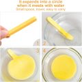 ​HIVEY Makeup Sponge 12 Pcs Set Striped Round Cosmetic Puff Magic Facial Cleaning Wash Pad Seaweed Water Absorption. 
