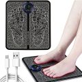 EMS Foot Massager Mat with Muscle Stimulator - Simulated Massage Therapy for Foot, Hands, Arms, Shoulder, Arthritis Pain and Varicose Veins - Drug-Free Pain Relief. 