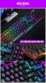 T-WOLF TF200 Gaming RGB Light Keyboard and Mouse Combo ,USB Ergonomic Mouse Spanish Keyboard for Gaming PC, Laptops with a Perfect Gaming Experience. 