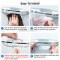 Geepact 8PCS Car Door Handle Scratch Protector 12PCS Transparent Universal Car Door Handle Protector Accessories Clear Door Bowl Paint Protection Film Waterproof Anti-Scratch Stickers Covers. 