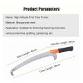 Double Side Pruning Saw Curved Blade Hand Saw | Professional Pruning Saw with Hook Rust Resistance Sharp Teeth Blades |With Rubber Grip Handle. 