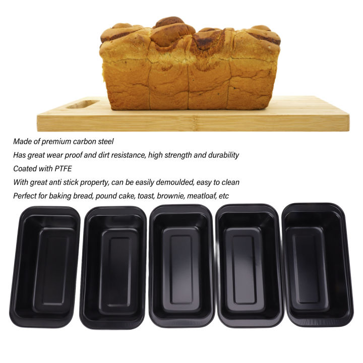 Bread%20Bakeware%20PTFE%20Coating%20Loaf%20Pan%20Carbon%20Steel%205PCS%20for%20Brownies%20-%20Image%204