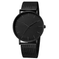 【ThinkWay】Men Watch Set Black Business Exquisite Round Dial Quartz Watch Holiday Valentine's Day Gifts. 