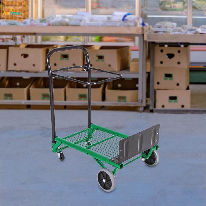 Folding Hand Truck Heavy Duty Multifunctional Utility Cart Luggage Trolley Cart for Travel Moving